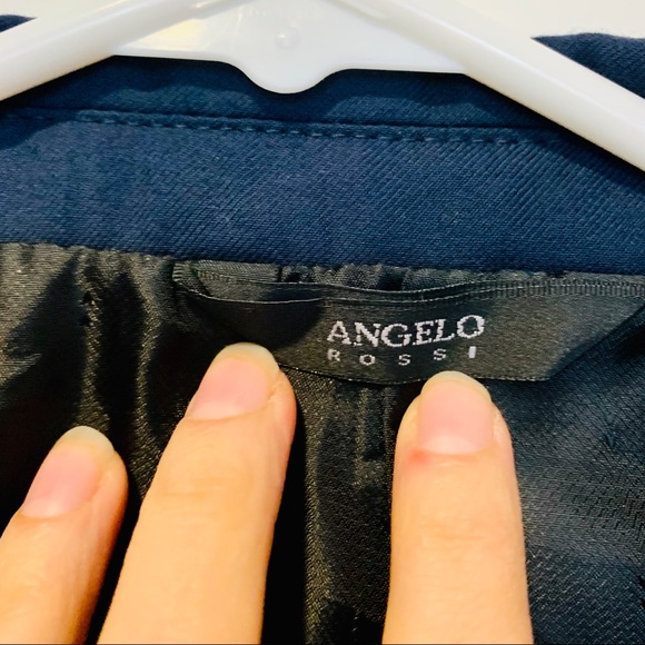 ⭐️ Angelo Rossi Navy Hand Tailored Suit Jacket - Picture 3 of 9